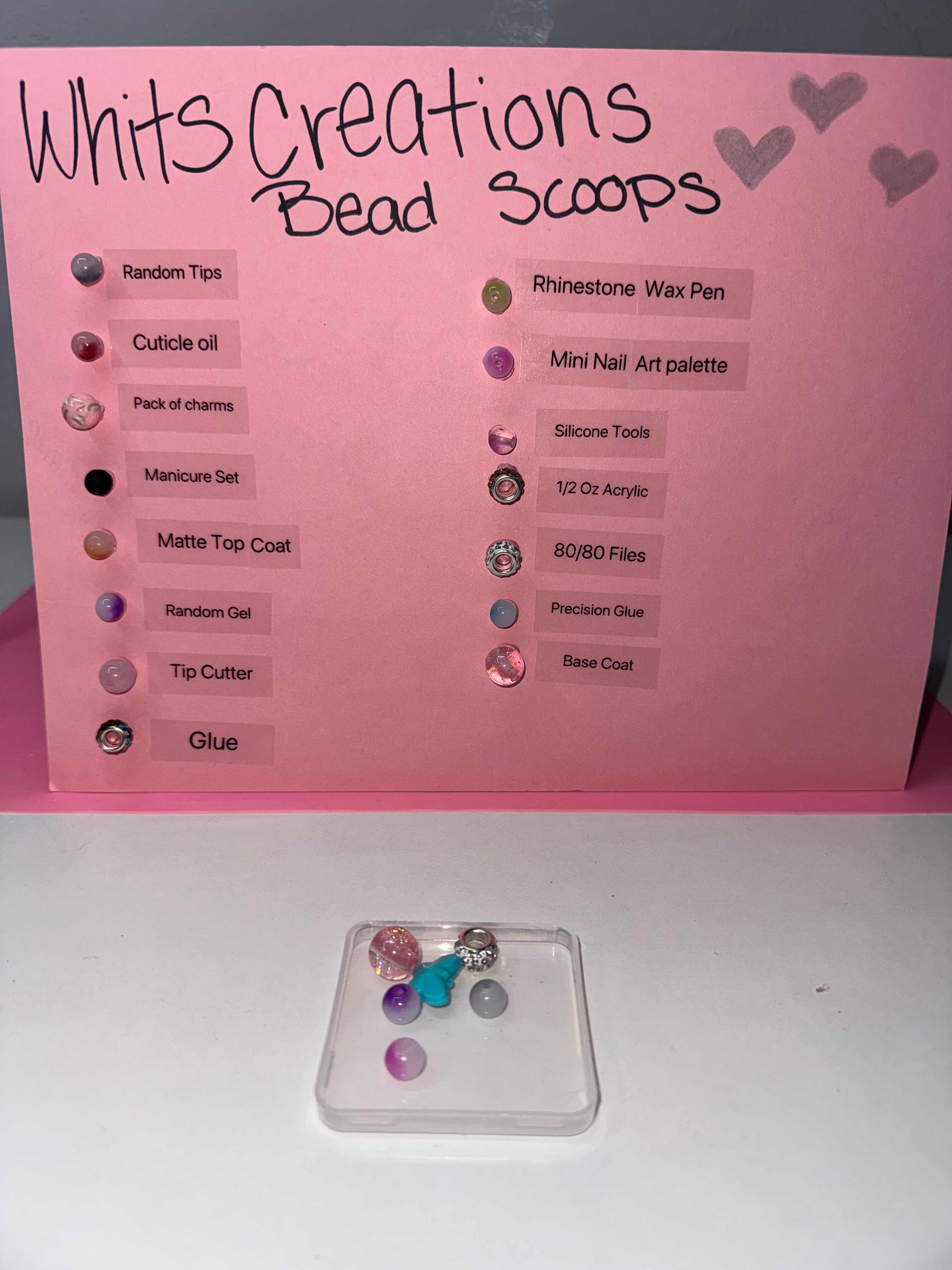 Bead scoops